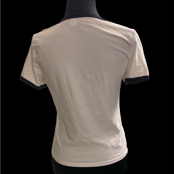 H&M Size Medium Being Kind Since 1989 white with black trim - Picture 2 of 3